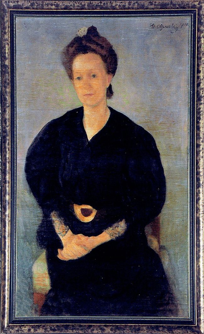 Мар'ян Ольшевський. Сестра Октавія Попович, 1907; холст, масло