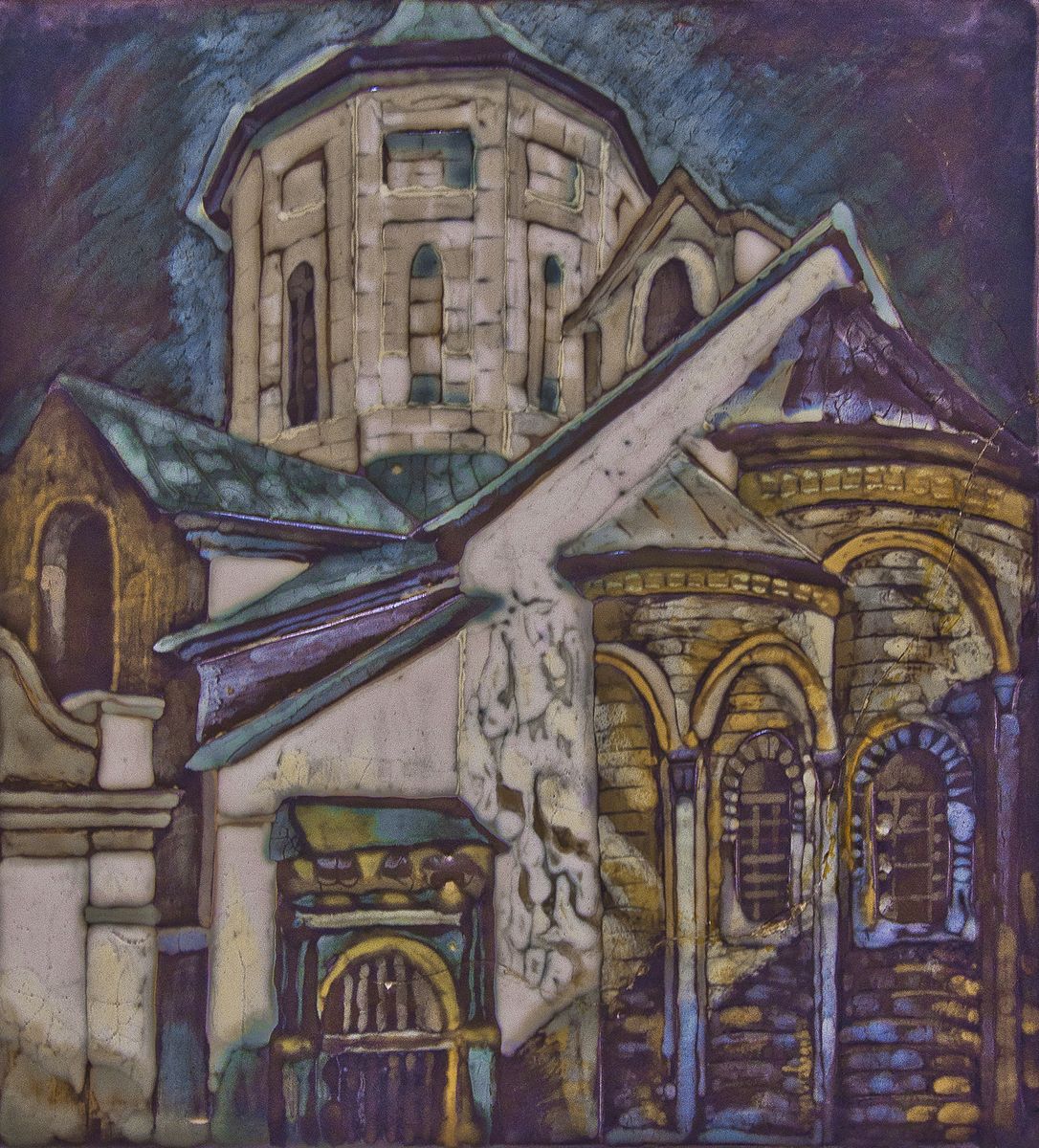 Зеновій Флінта. Вірменський собор, 1985. Кераміка, емаль