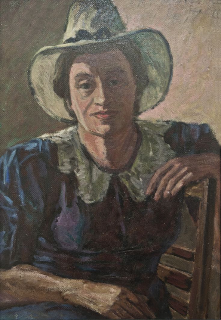 Роман Турин. Аріадна Труш, 1950-і; картон, олія; НМЛ
