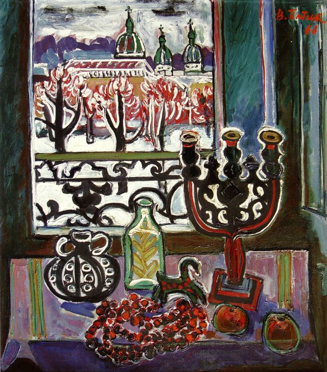 Володимир Патик. Натюрморт на тлі вікна, 1966