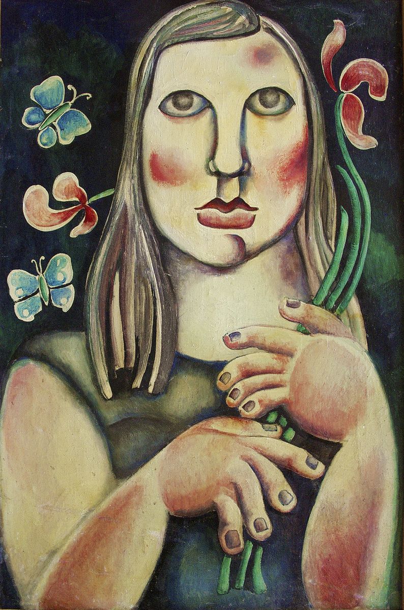 Генріетта Левицька. Дівчина з квіткою, 60-ті