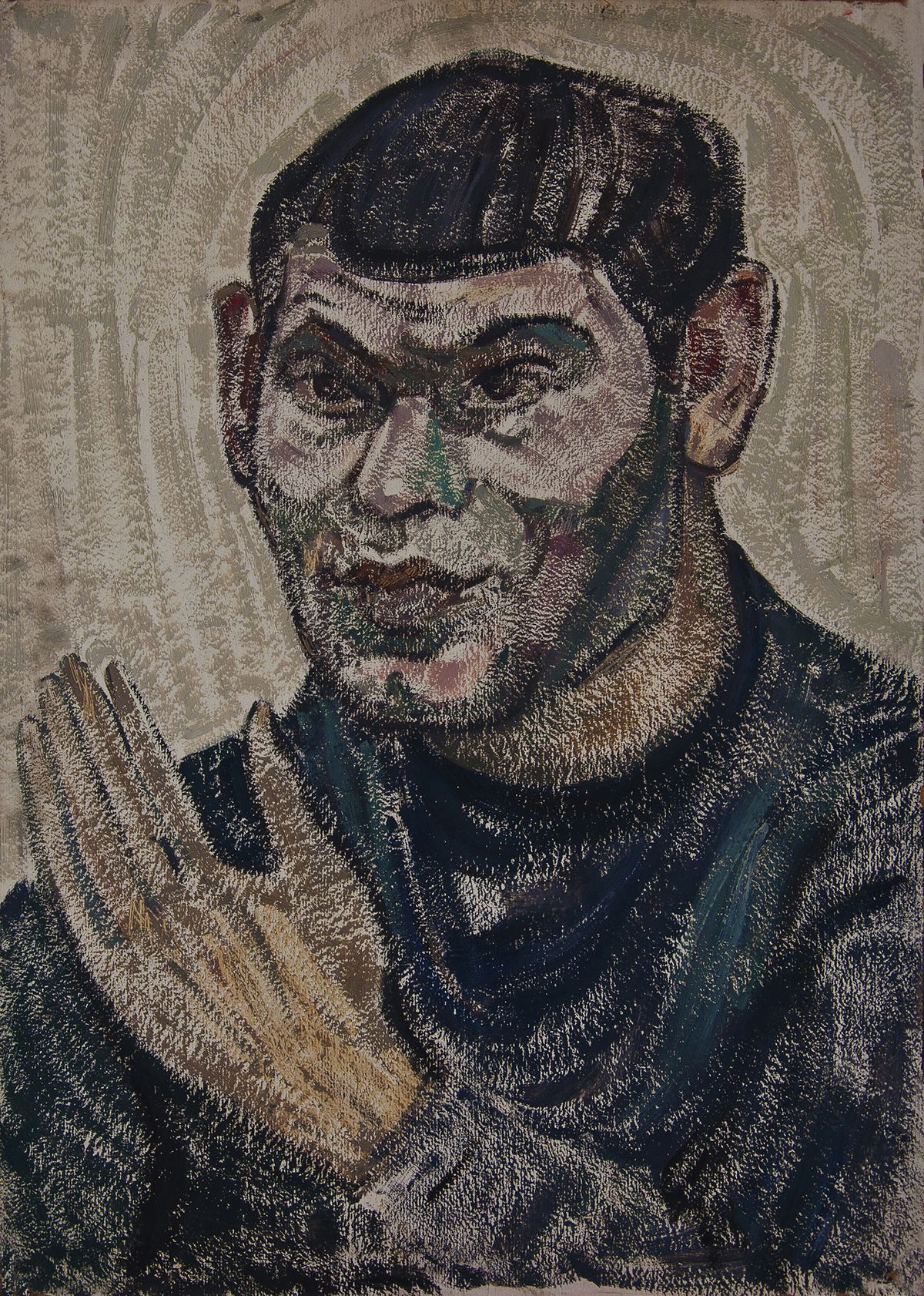Генріетта Левицька. Портрет з рукою, 60-ті
