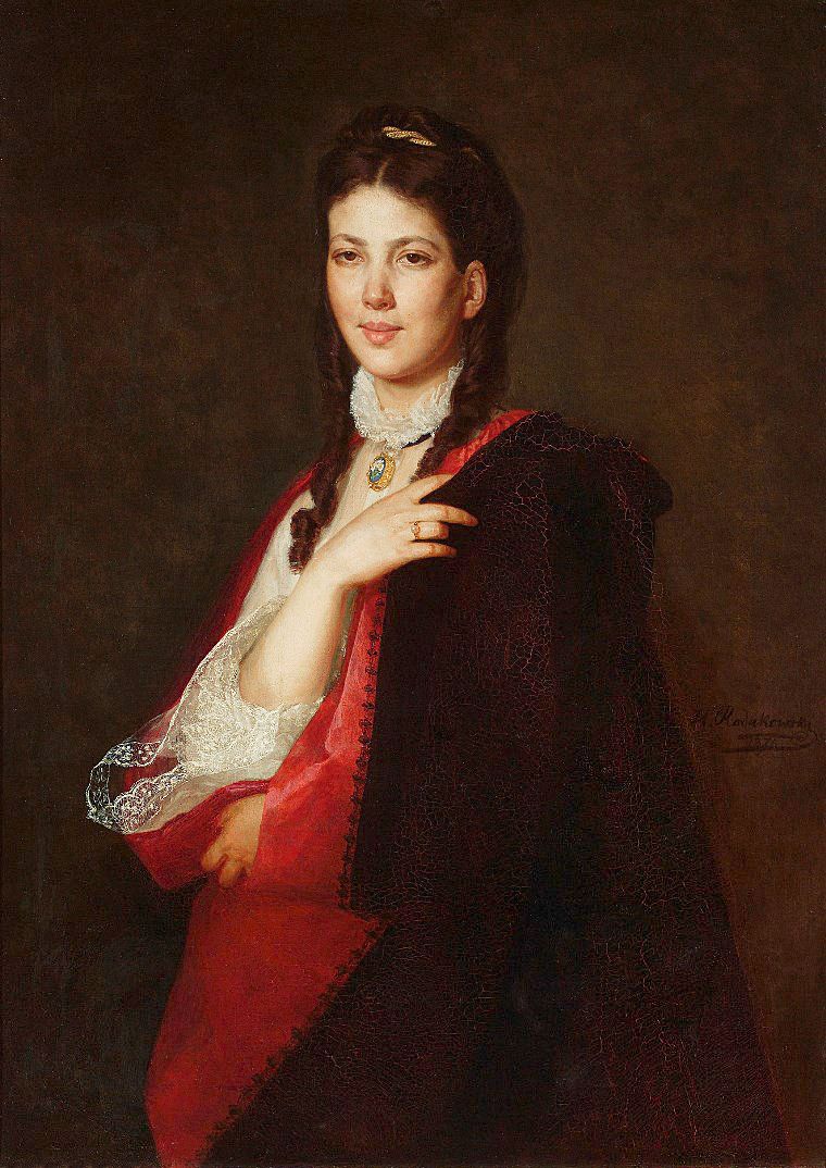 Генрік Родаковський. Портрет Leonii Singer, 1871 