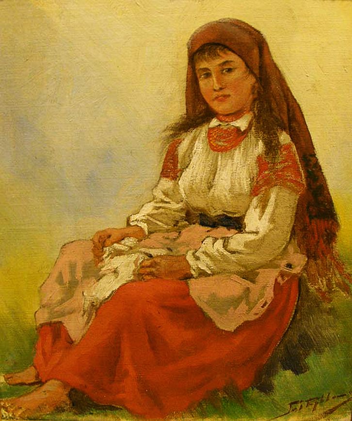 Тадеуш Рибковський. Юна гуцулка, 1880 