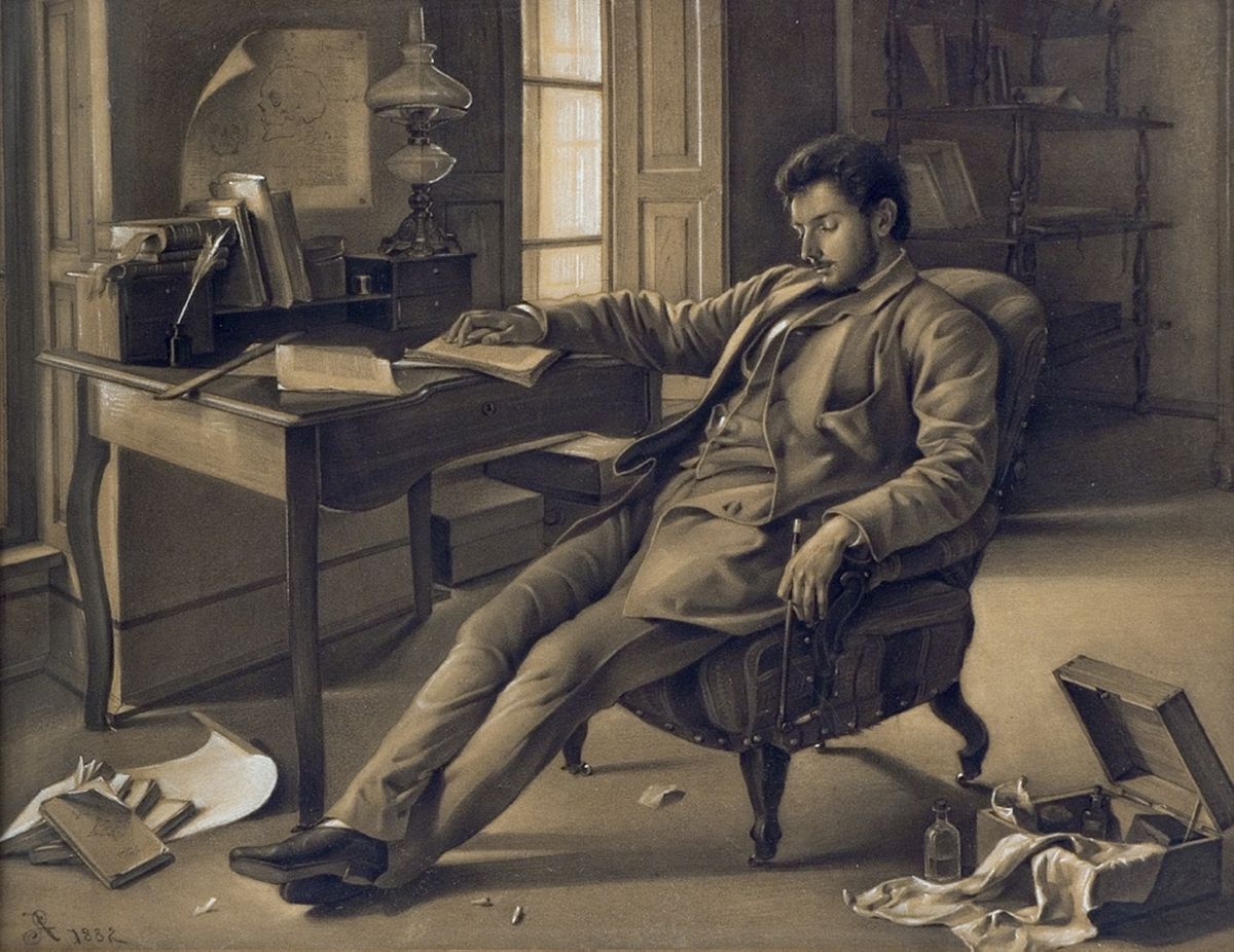 Антоні Стефанович. Чоловік, що спить, 1882