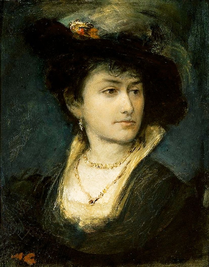 Маурицій Ґотліб. Портрет сестри Анни, 1877