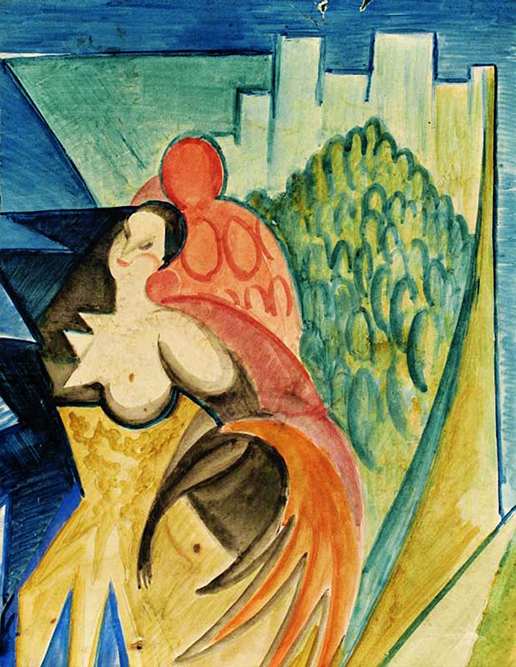 Леон Хвістек. Композиція з фигурою, 1930