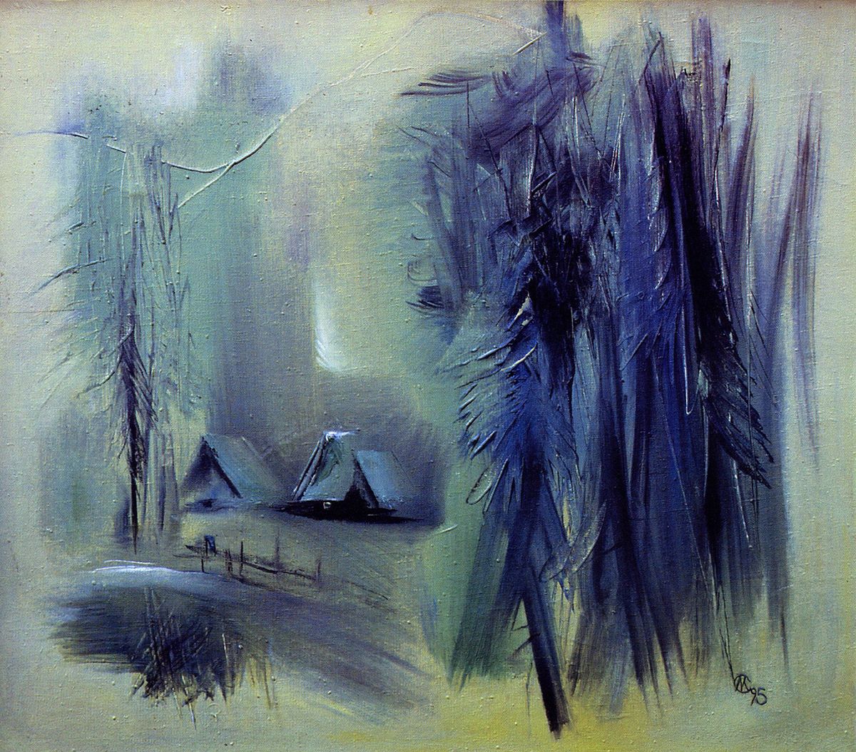 Євген Манишин. Карпатський пейзаж, 1995