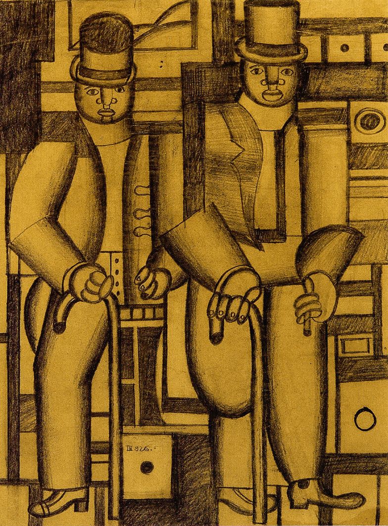 Генріх Штренг (Марк Влодарський). Два негри, 1926. Папір, олівець