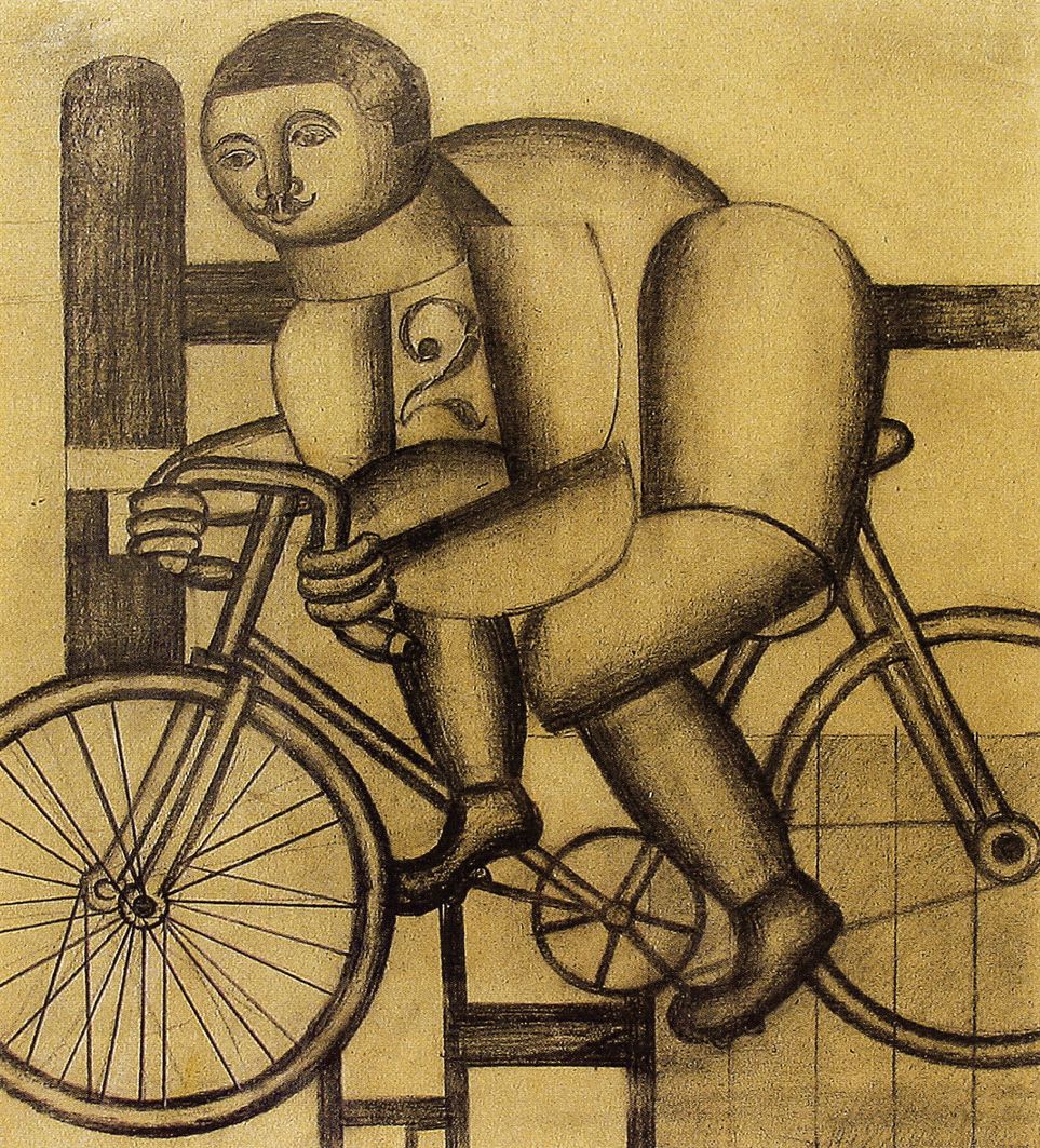Генріх Штренг (Марк Влодарський). Велосипедист, 1925. Папір, олівець