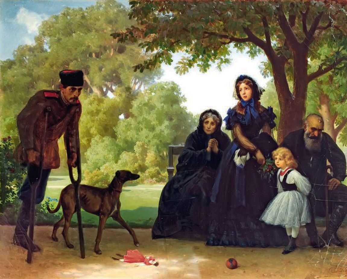 Артур Ґроттґер. В саксонському саду, 1863. MNW