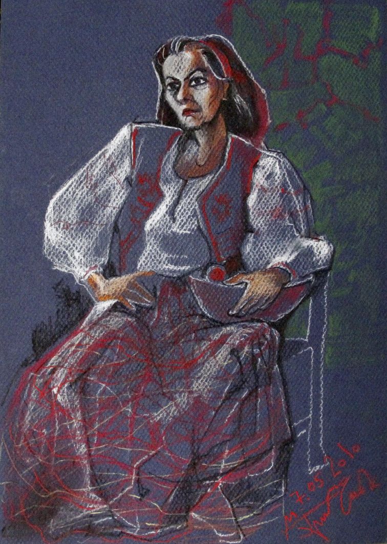 Микола Грималюк. Ескіз портрета, 2010, пастель