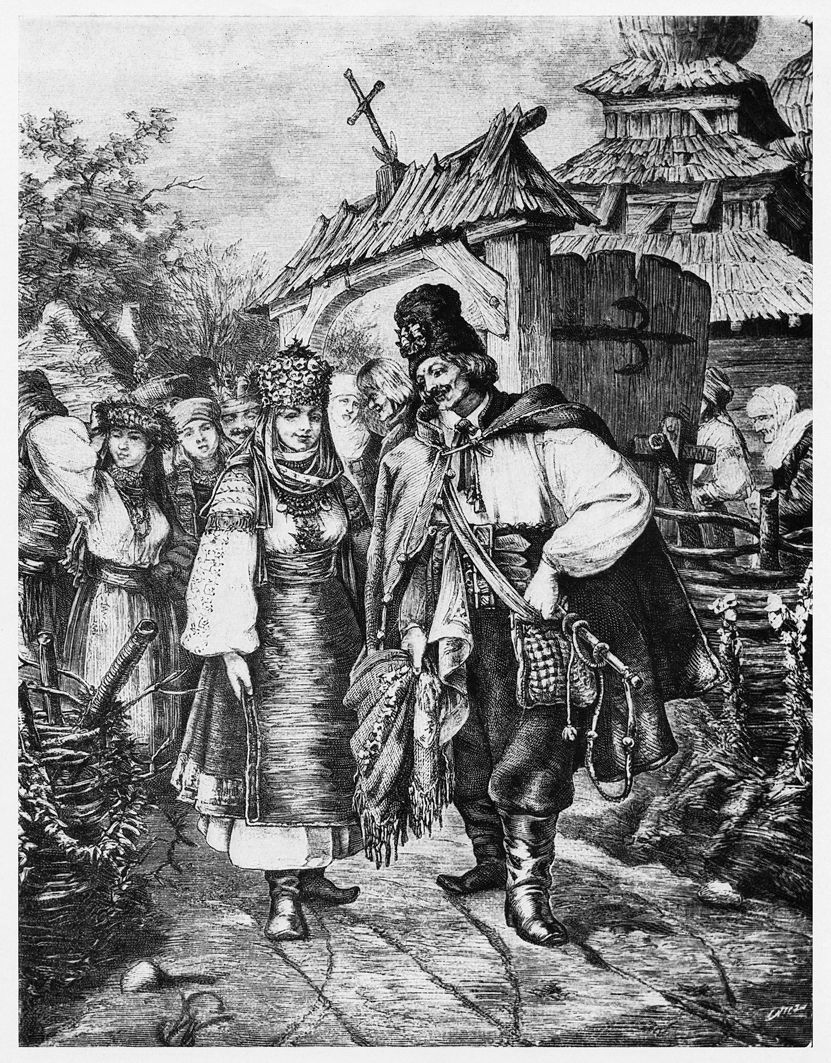 Войцех Грабовський. Молоді з околиць Городенки Покуття, 1884
