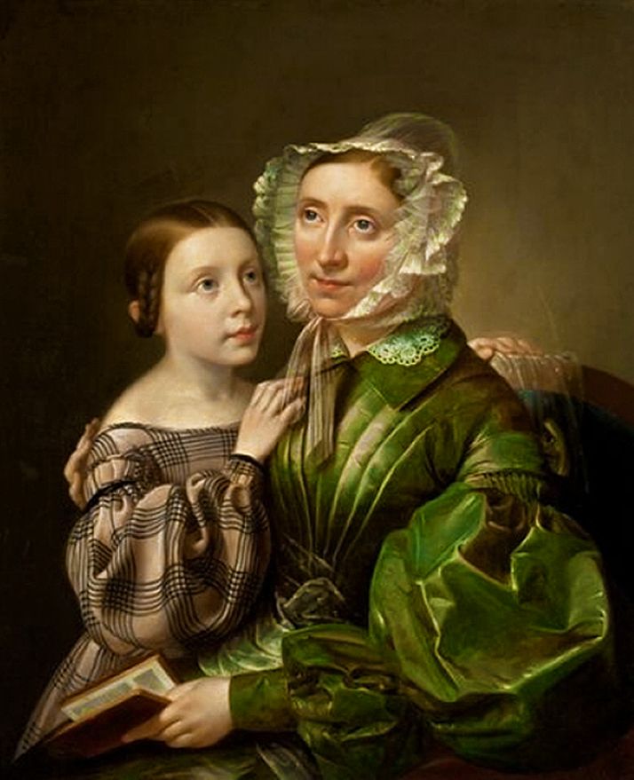 Карл Готлиб Швайкарт. Анна Вандручкова з донькою, 1837. NMW