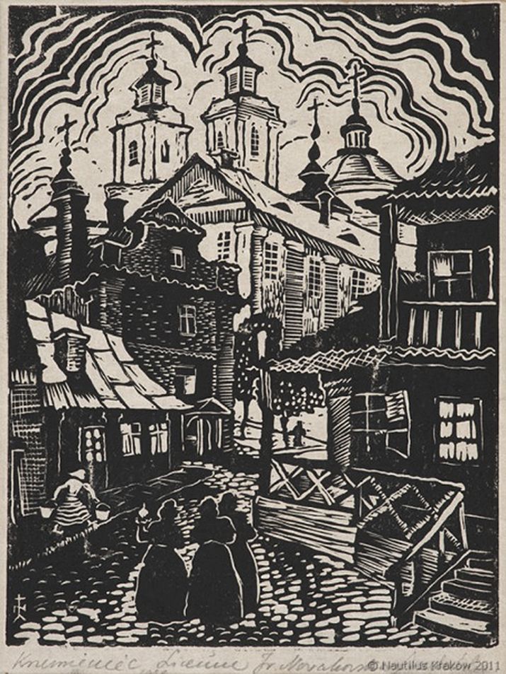 Ірина Новаківська-Ацеданська. Кременець Ліцей, 1936, лінорит