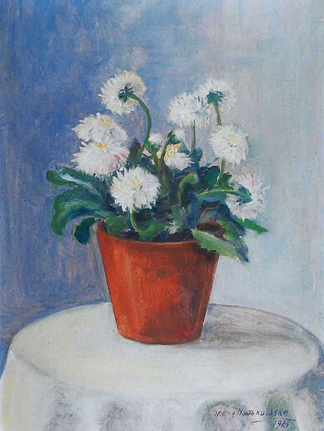 Ірина Новаківська-Ацеданська. Квіти в горщику, 1924