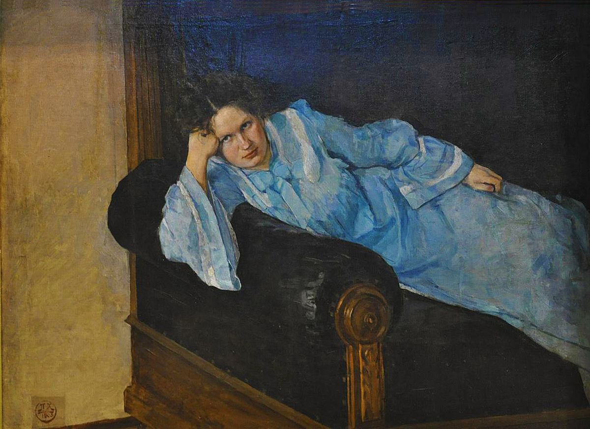 Петро Холодний. Дружина в голубому, 1903