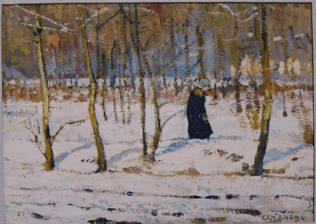Петро Холодний. Зима в лісі, 1920