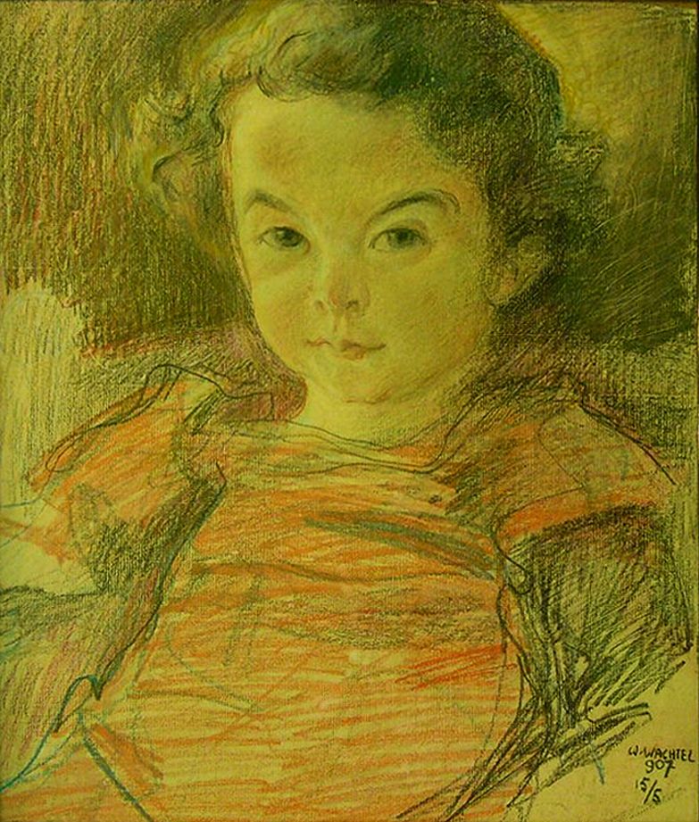 Вільгельм Вахтель. Портрет дівчинки, 1905