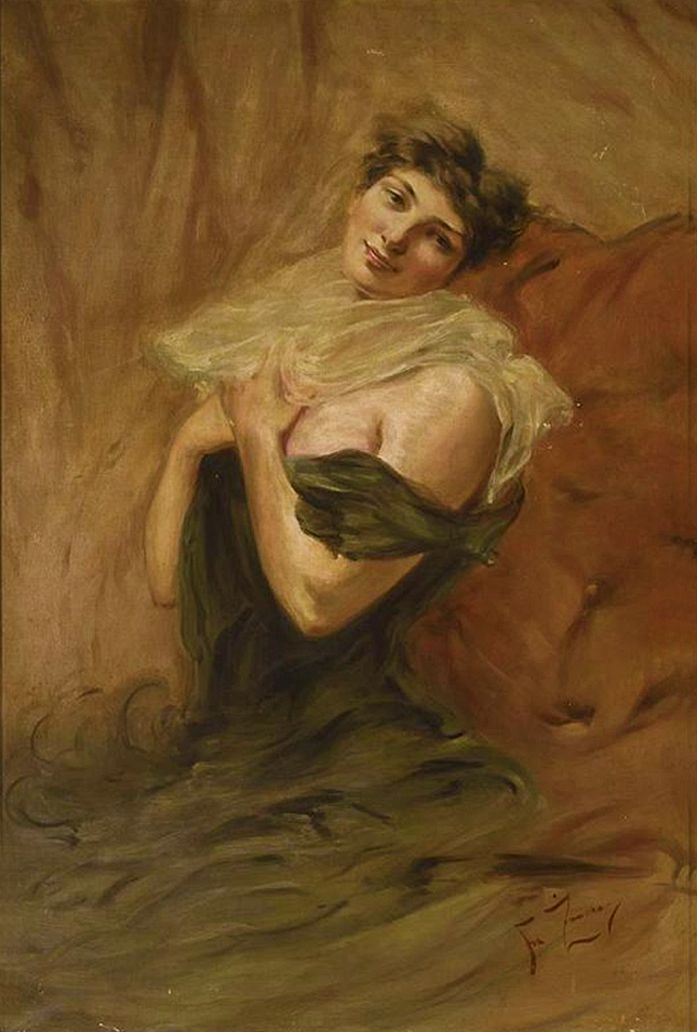 Францішек Жмурко. Жіночий портрет, 1895; п,о; NMW