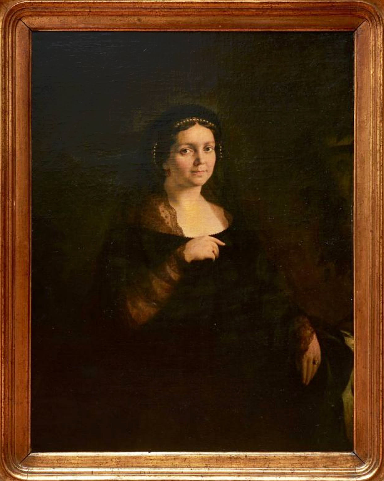 Александер Рачинський. Жіночий портрет, 1861; олія, полотно