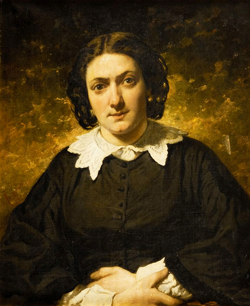 Александер Рачинський. Жіночий портрет, 1857; олія, полотно