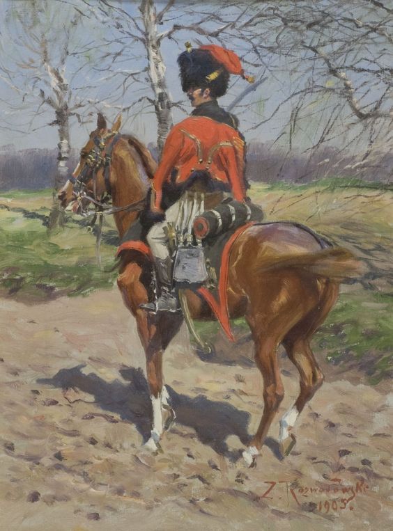 Зиґмунт Розвадовський. Мисливець на коні французької імператорської гвардії, 1905