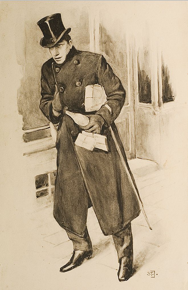 Станіслав Яновський. По справах, 1906; папір, туш
