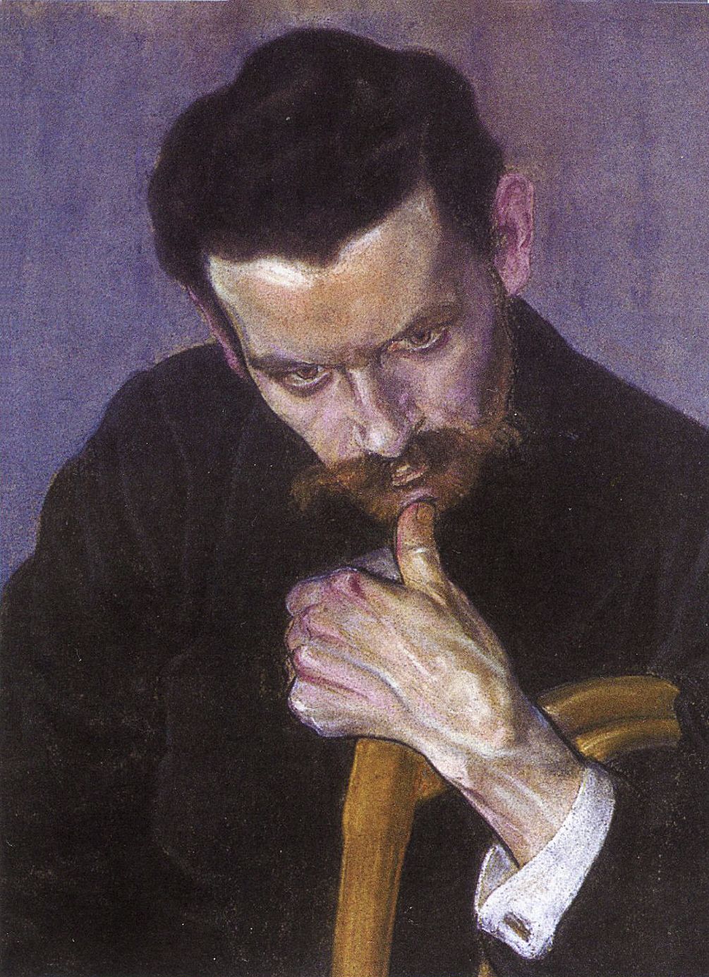 Єжи Меркель. Портрет чоловіка, 1906; папір, пастель