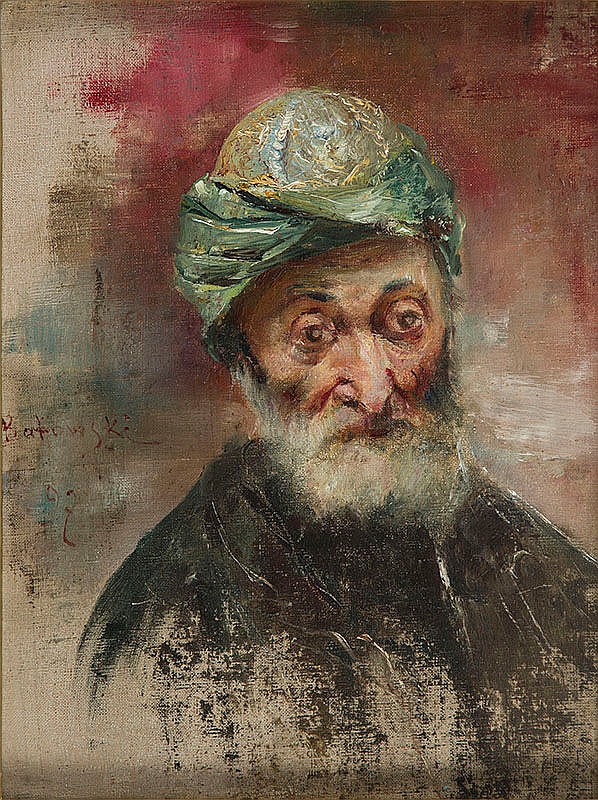 Станіслав Батовський-Качор. Портрет старого в тюрбані, 1897