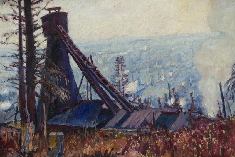 Владислав Яроцький. Борислав, 1912; олія, картон; 48.5 x 68.5