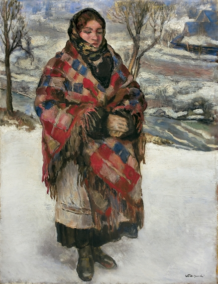 Владислав Яроцький. Дівчина з верховини, близько 1930; полотно, олія; 90.5 x 68