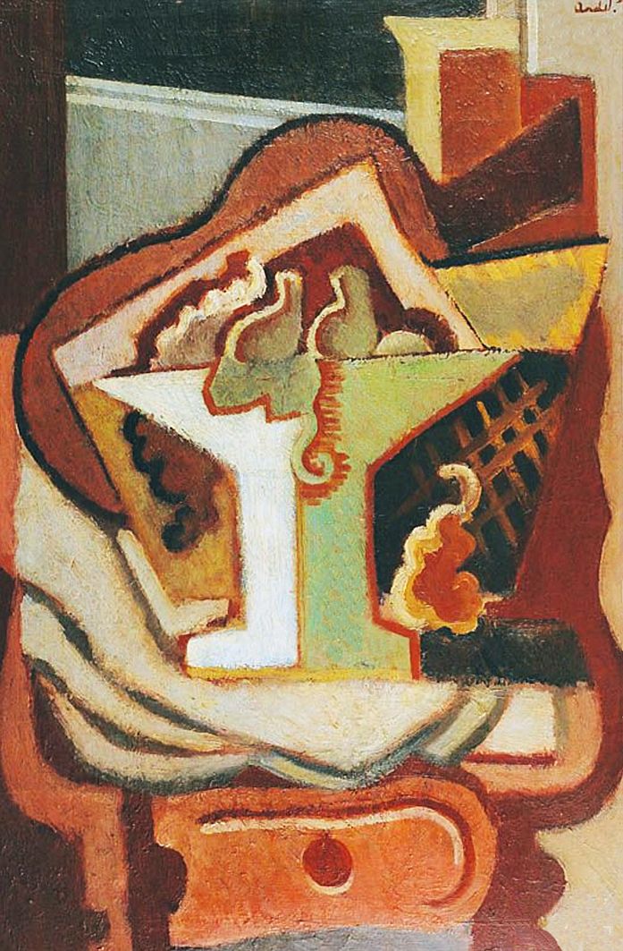 Анджей Пронашко. Формістська композиція, 1920; олія, полотно