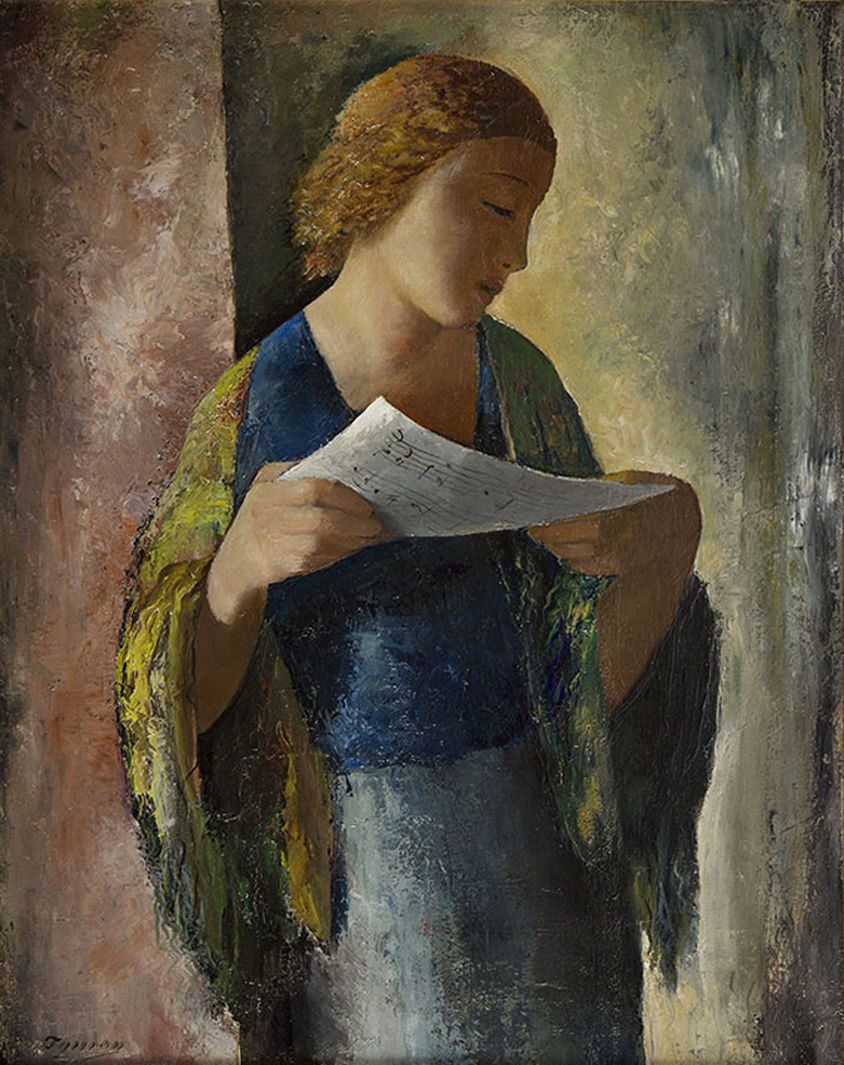 Тимон Нешеловський. Співачка, 1932; олія, полотно