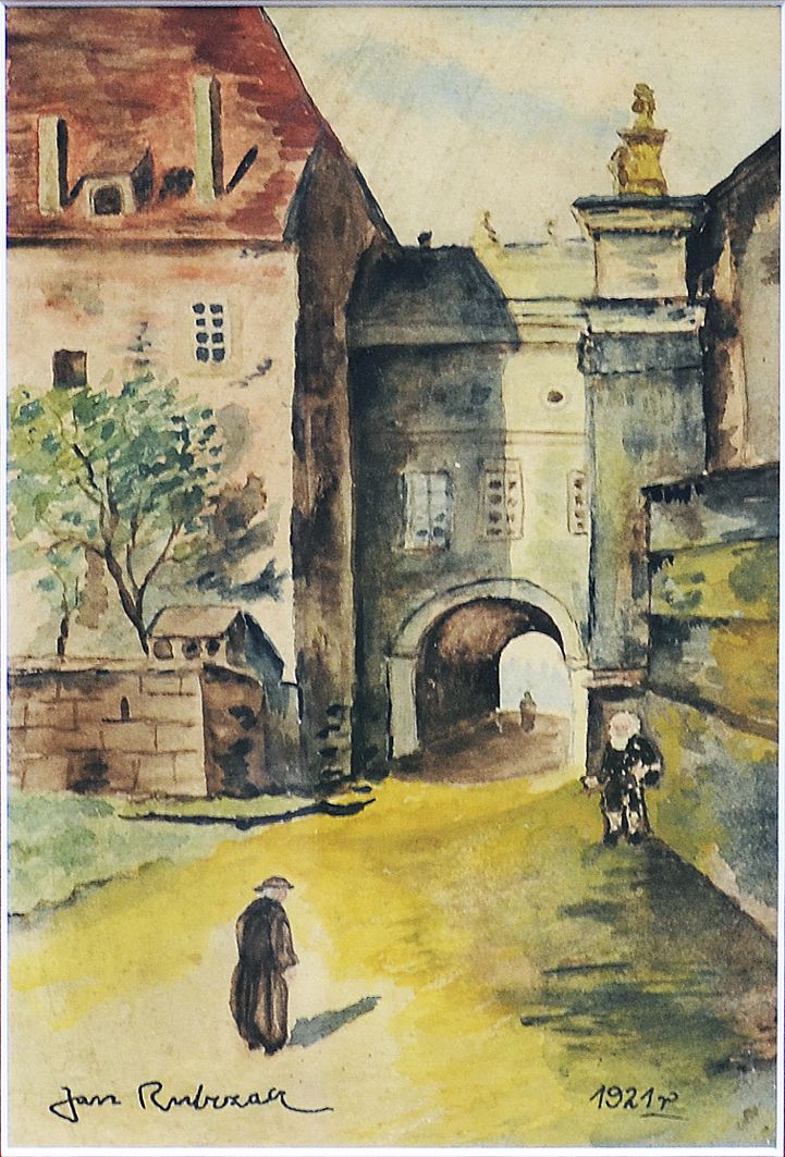 Ян Рубчак. Франція. Міський пейзаж, 1921; папір, акварель