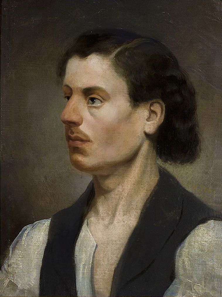 Францішек Томаш Тепа. Автопортрет, 1860; полотно на картоні, олія; NMW