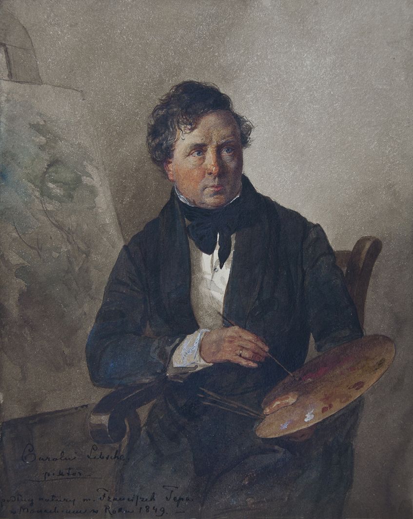 Францішек Томаш Тепа. Портрет художника, 1849, Рим
