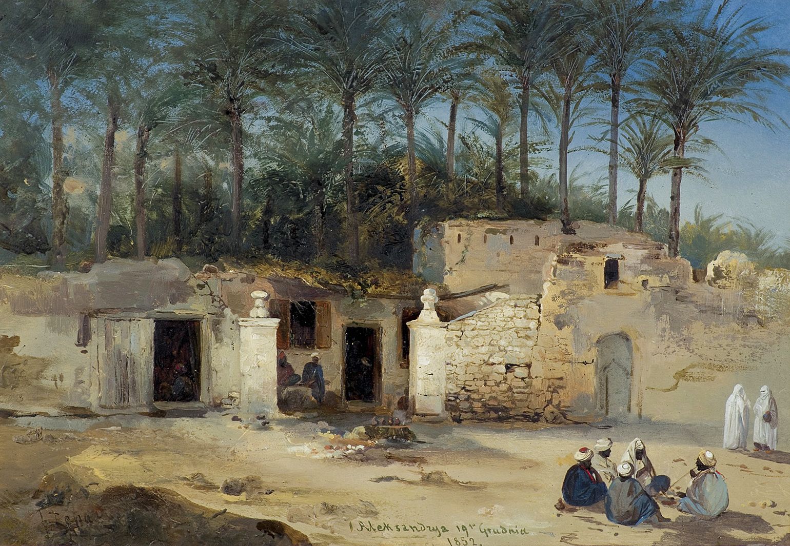 Францішек Томаш Тепа. В Єгипті, 1852; картон, олія