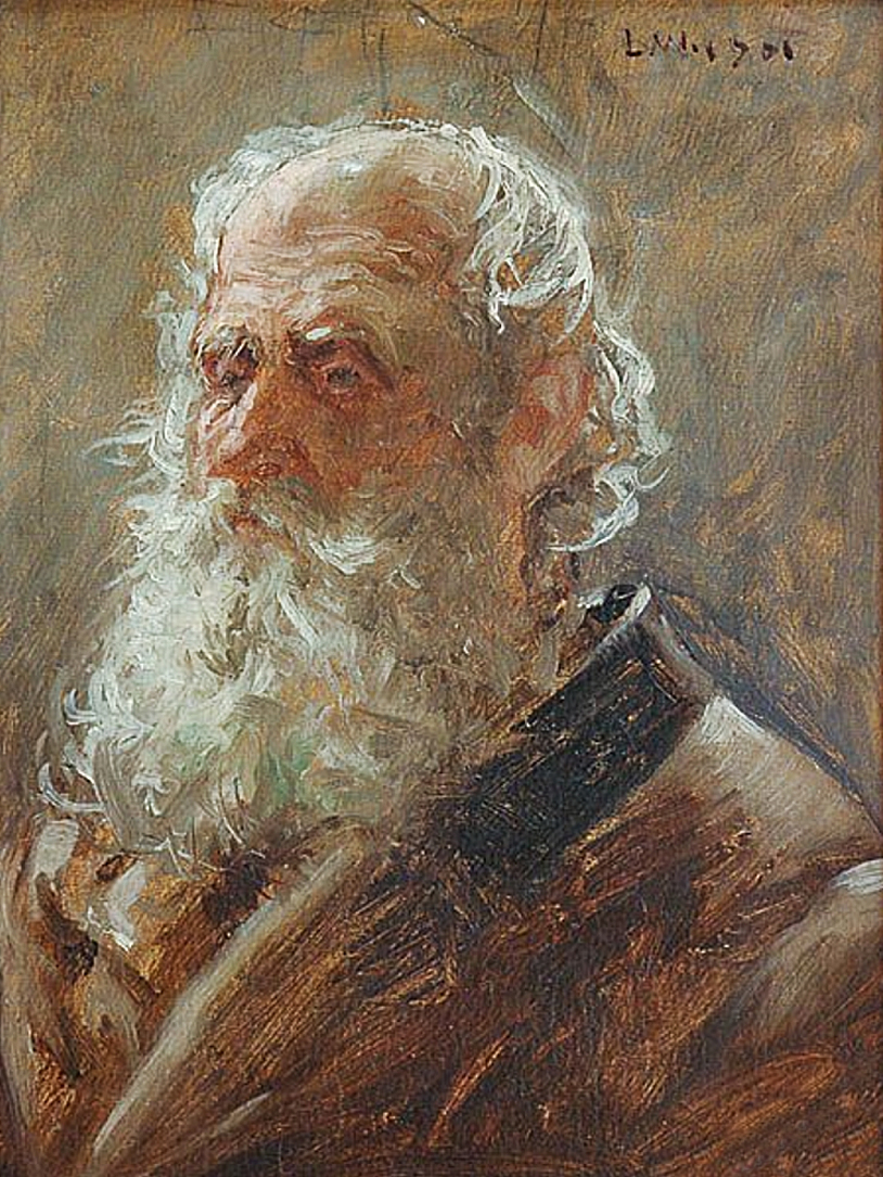 Леонард Вінтеровський. Старий с бородою, Львів, 1901; олія, картон