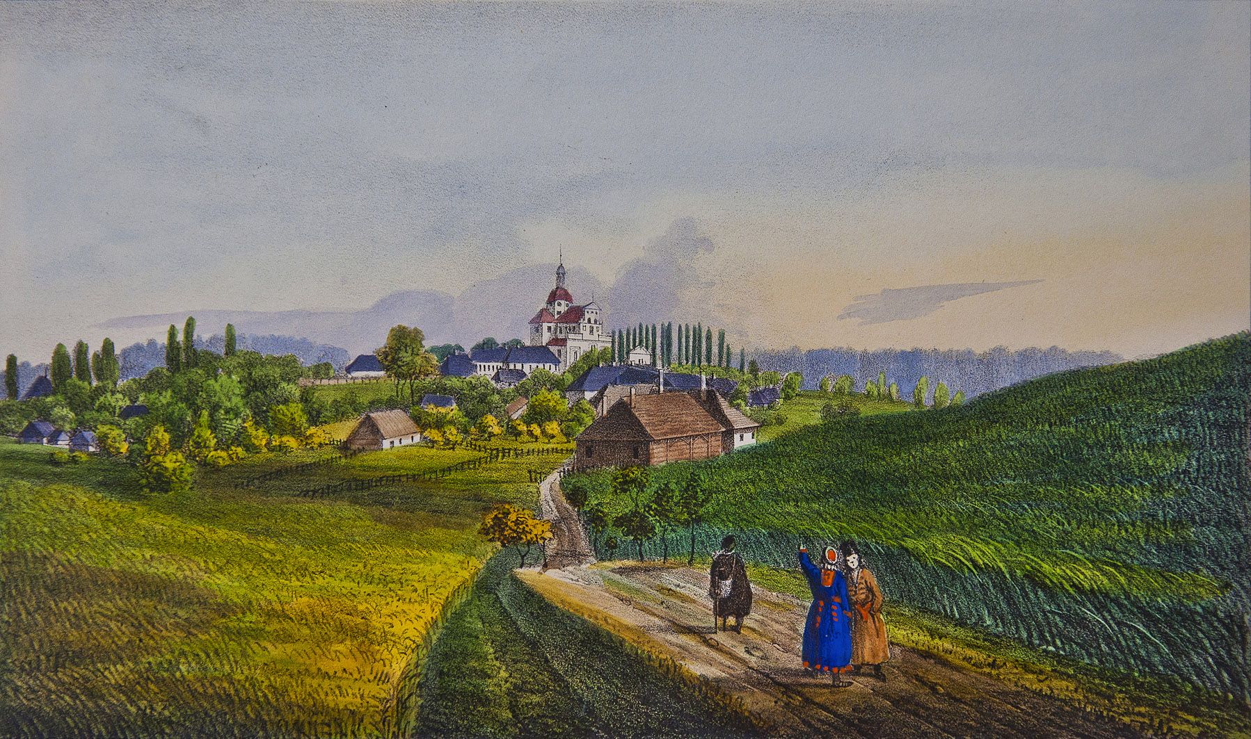 Мацей Боґуш Зиґмунт Стенчинський. Милятин (Городок), 1847; літографія