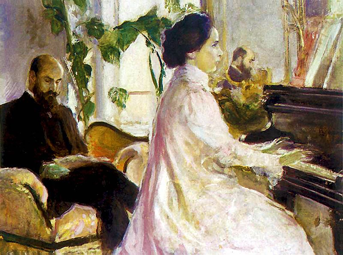 Станіслав-Мечислав Дембіцький. Дверницький з дружиною, 1902; олія, полотно; NMK