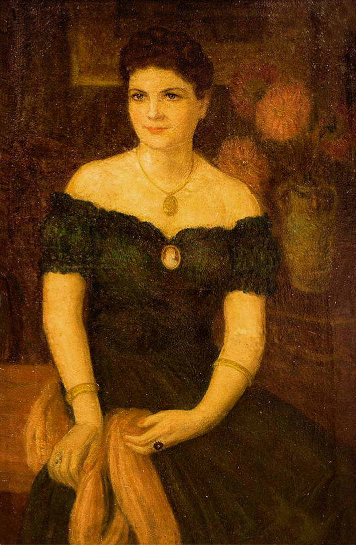 Марія Водзіцька. Портрет дами; олія, полотно