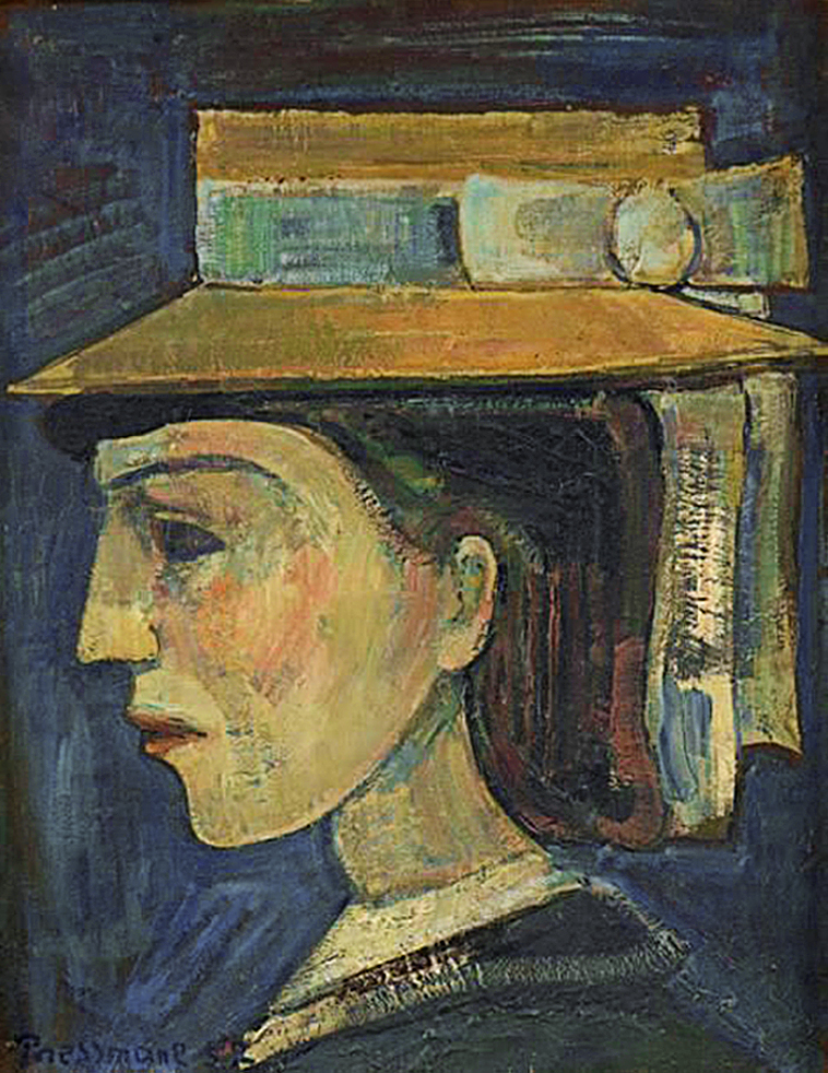 Жозеф Прессман. Жінка в капелюсі, 1952