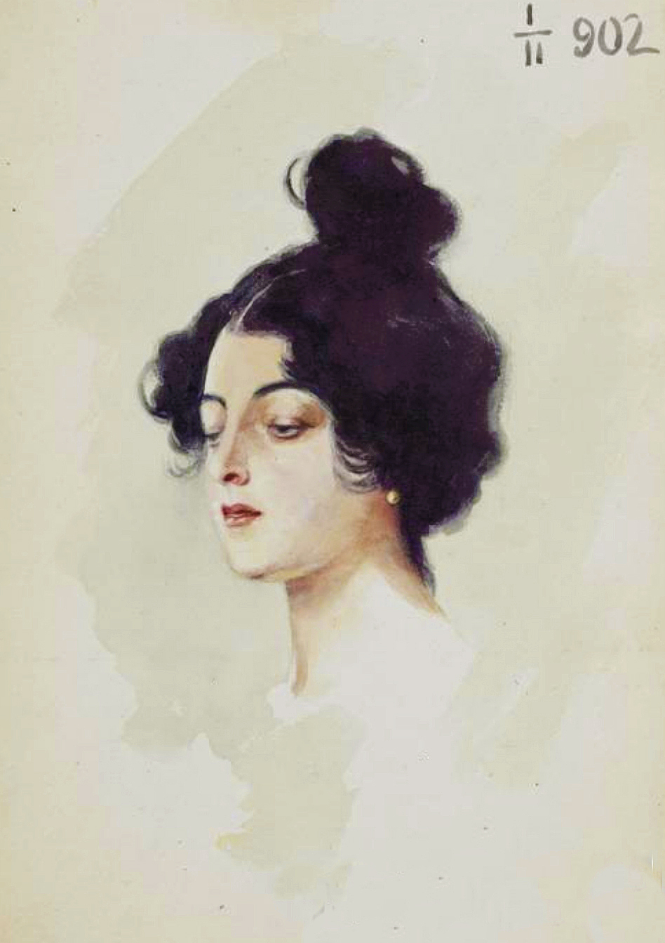 Гелена Ланг. Етюд голови, 1902