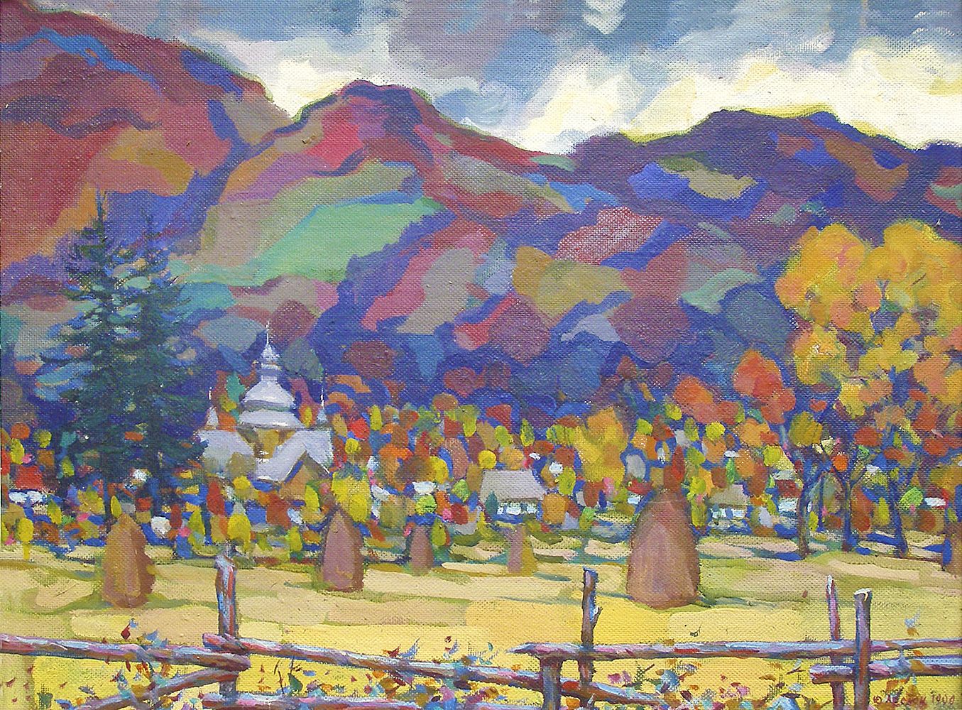 Юрій Лесюк. Осіннє золото, 1999; полотно, олія; 51-67