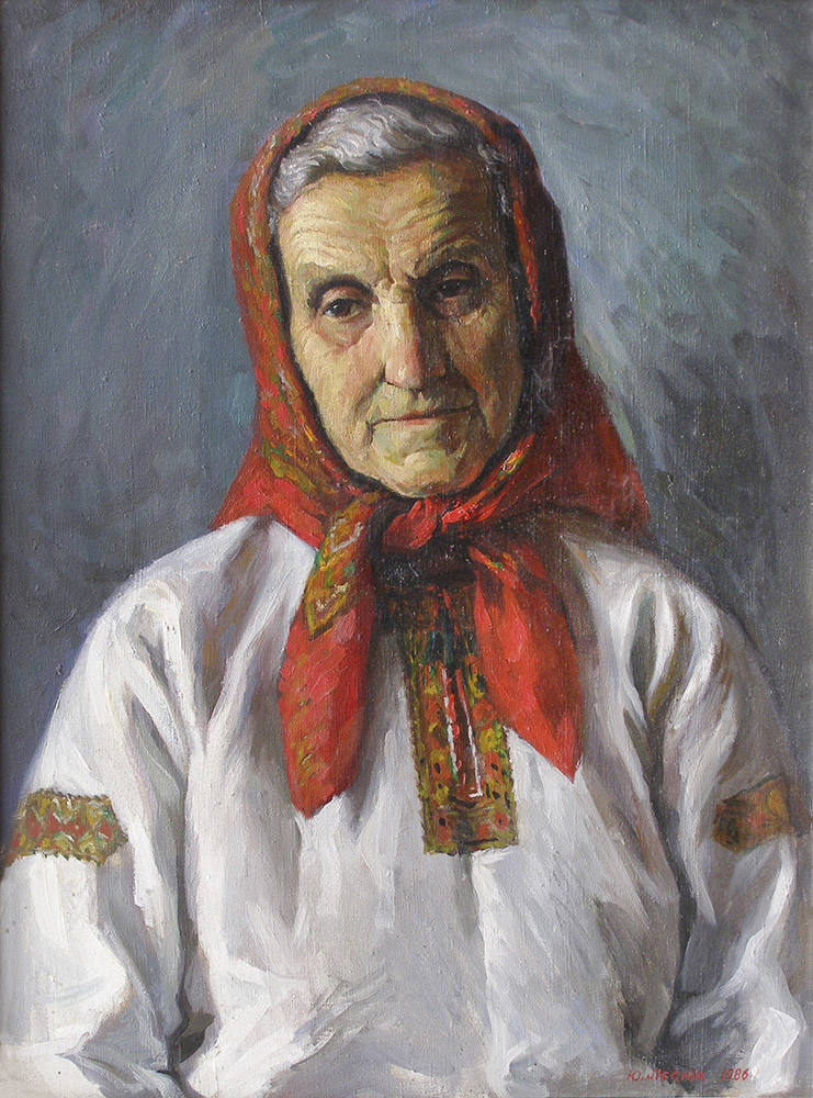 Юрій Лесюк. Портрет матері, 1986; полотно, олія; 80-60