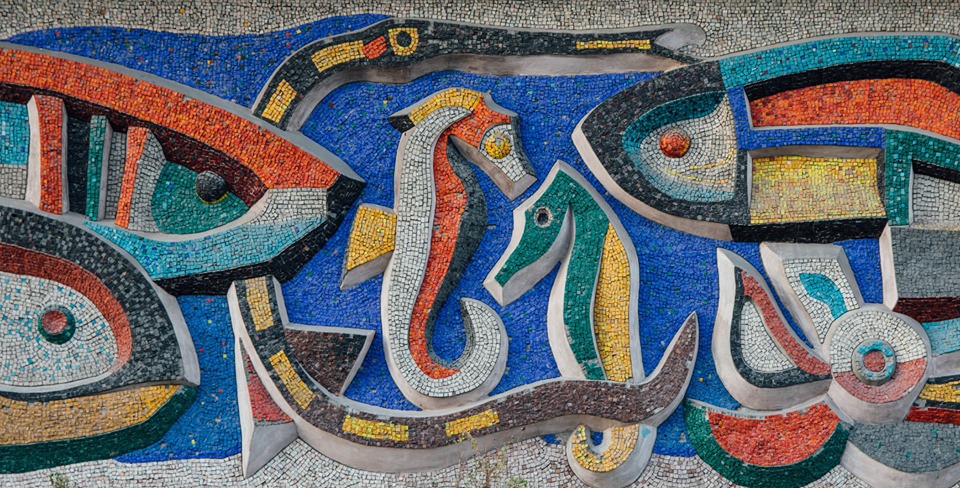 Фрагмент мозаїки "Океан". Автор фото:  Дмитро Соловйов