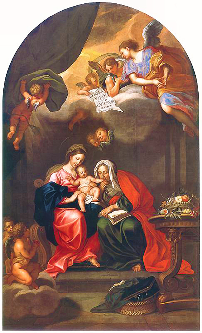Єжи Шимонович. Мадонна з немовлям і свята Анна, 1700; полотно, олія; Краків
