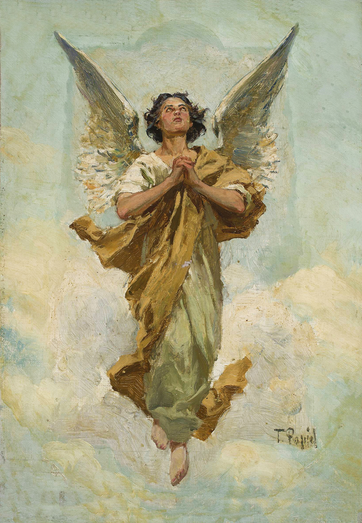 Тадеуш Попель. Ангел, 1890-ті; олія, полотно; NMW
