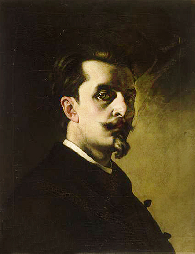 Кароль Млодніцький. Автопортрет, 1875; олія, полотно